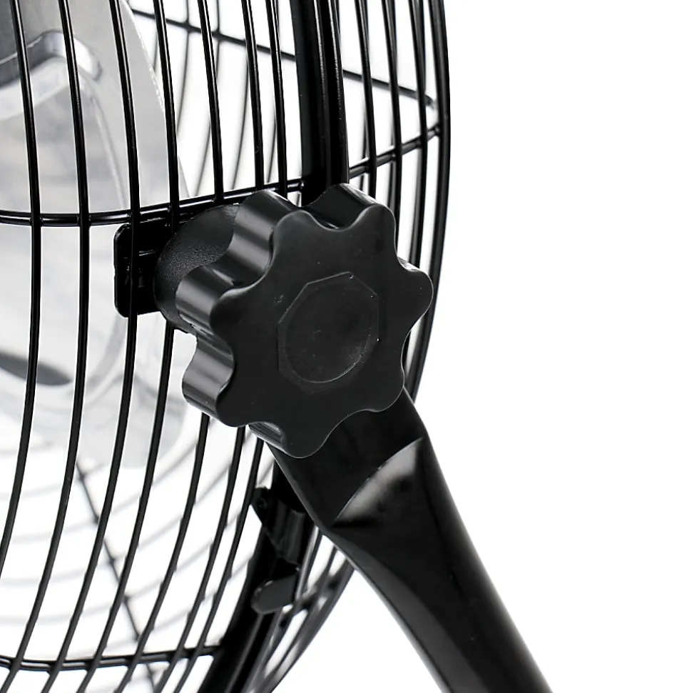 Vie Air 20" 3-Speed Industrial Tilting High-Velocity Metal Floor Fans, Set Of 2 Fans