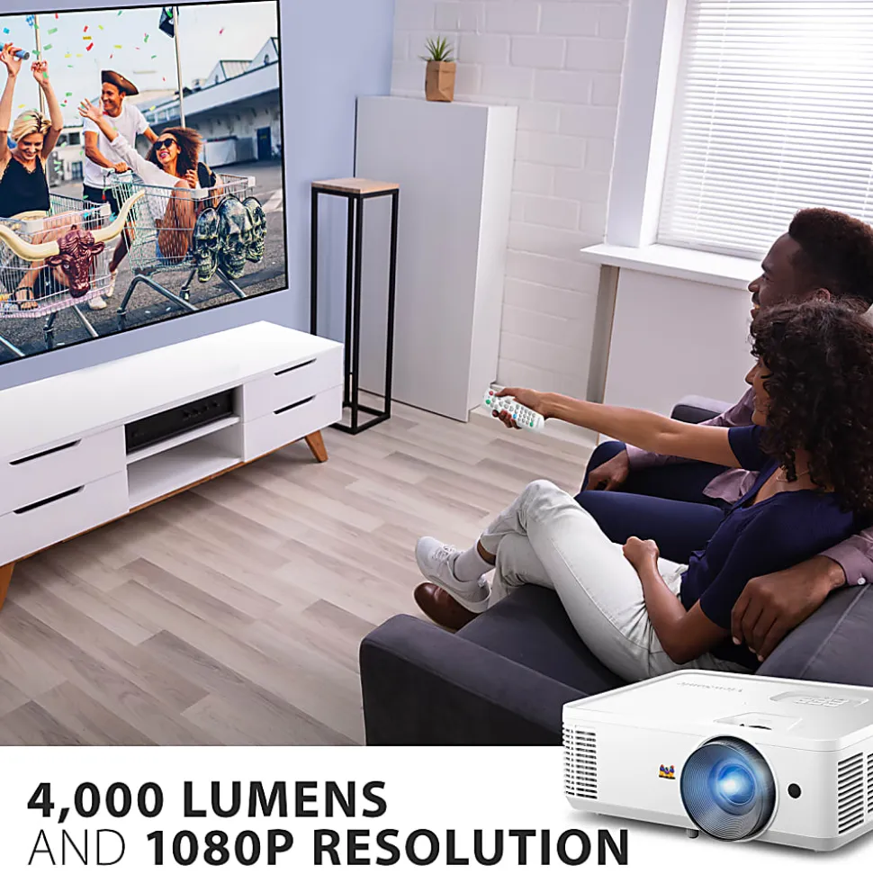 ViewSonic 4000 Lumens High Brightness Projector, PA503HD