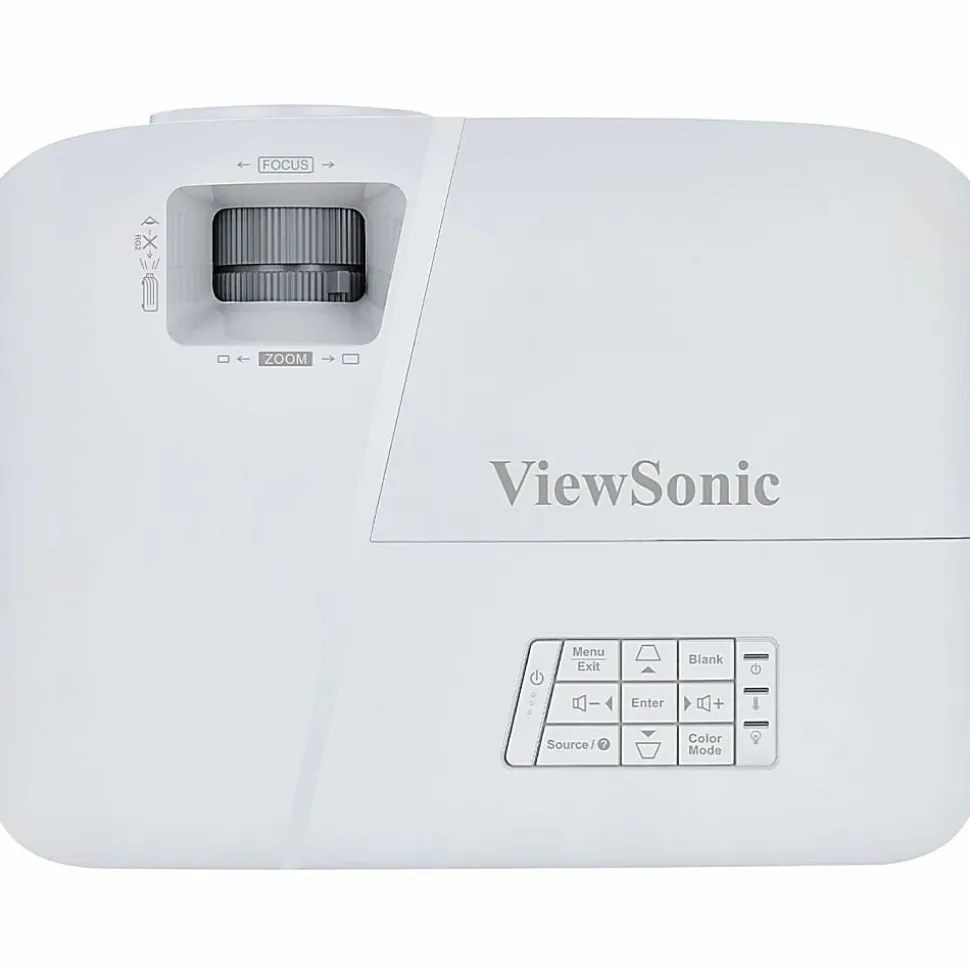 ViewSonic PA504W DLP Projector - 16:10 - Wall Mountable, Ceiling Mountable - White - 1280x 800 - Front, Ceiling - PA504W