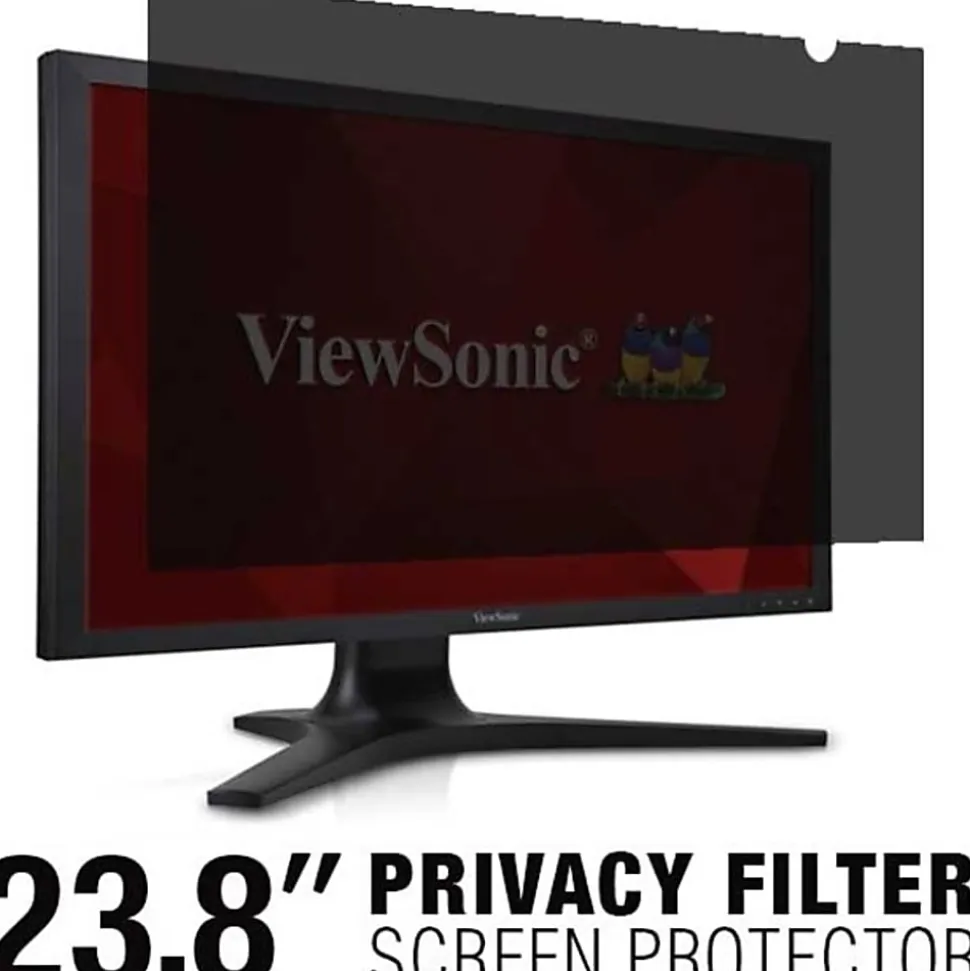 ViewSonic 23.8" Privacy Filter Screen Protector for Widescreen (16:9) LCD Monitor