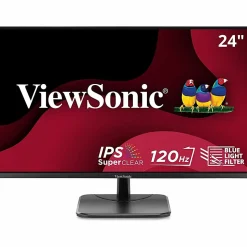 ViewSonic VA2456A-MHD 24 Inch IPS 1080p Monitor with 120Hz, Eye Care, HDMI, DisplayPort, and VGA Inputs  - VA2456AMHD