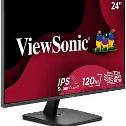 ViewSonic VA2456A-MHD 24 Inch IPS 1080p Monitor with 120Hz, Eye Care, HDMI, DisplayPort, and VGA Inputs  - VA2456AMHD