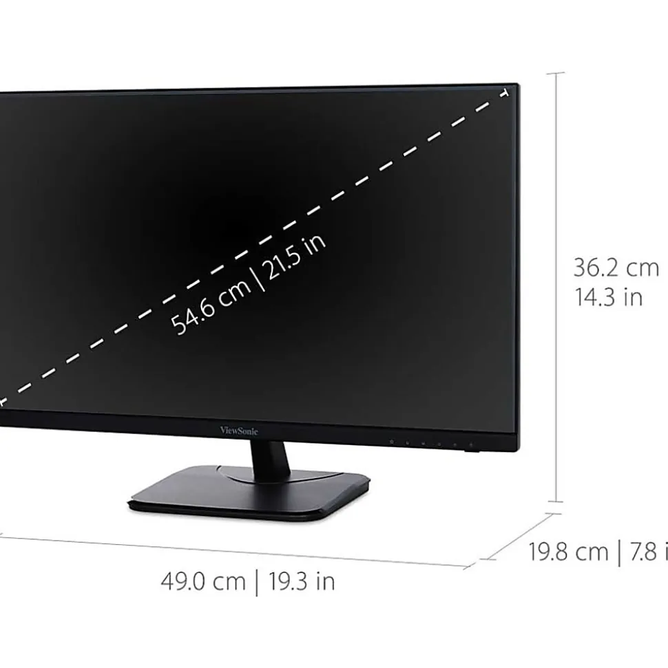 ViewSonic® VA2256-MHD 22" FHD LED Monitor, FreeSync