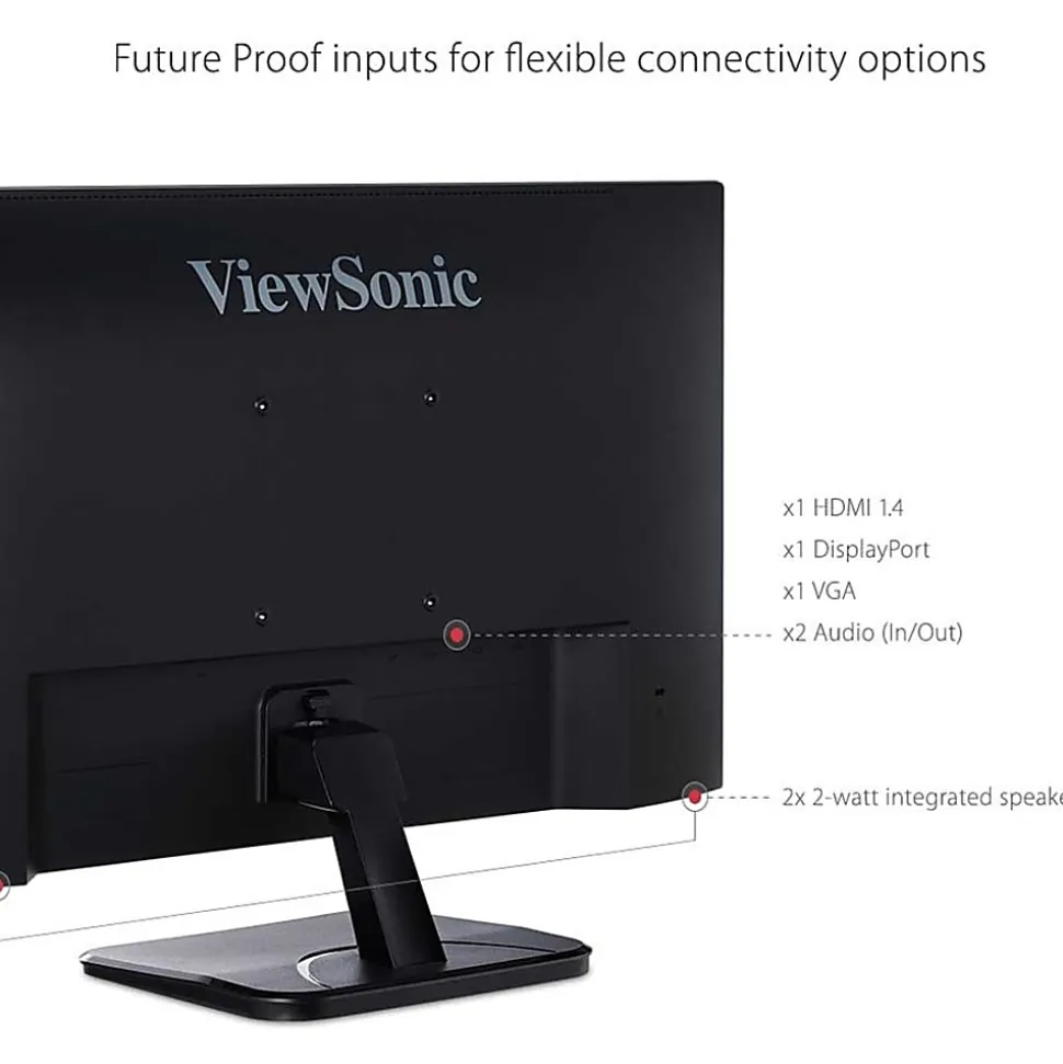 ViewSonic® VA2256-MHD 22" FHD LED Monitor, FreeSync