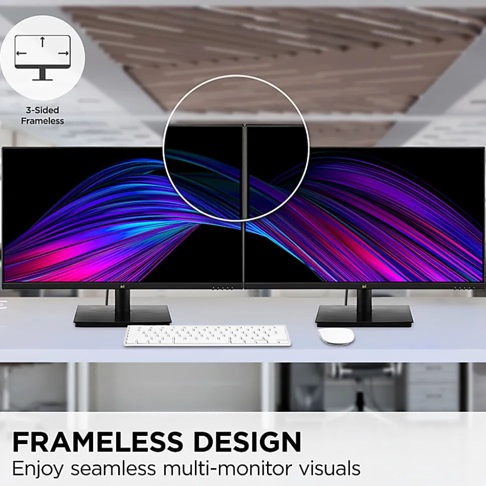 ViewSonic VA2709M 27 Inch IPS Full HD 1080p Monitor with 100Hz, Thin Bezels, Eye Care, HDMI, VGA Inputs - VA2709M