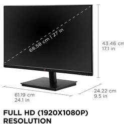 ViewSonic VA2709M 27 Inch IPS Full HD 1080p Monitor with 100Hz, Thin Bezels, Eye Care, HDMI, VGA Inputs - VA2709M