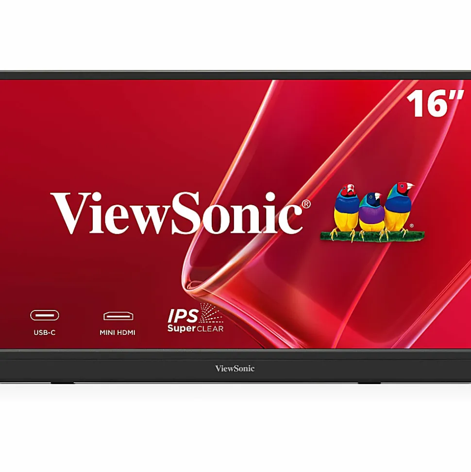 ViewSonic VA1653 16" 1080p FHD IPS Portable Monitor With Eye Care