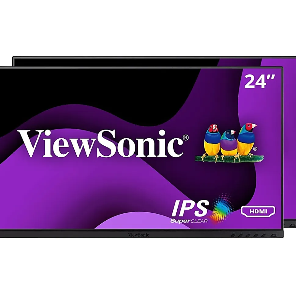 ViewSonic VG2448A-2_H2 24" Dual Pack Head-Only 1080p IPS Monitor