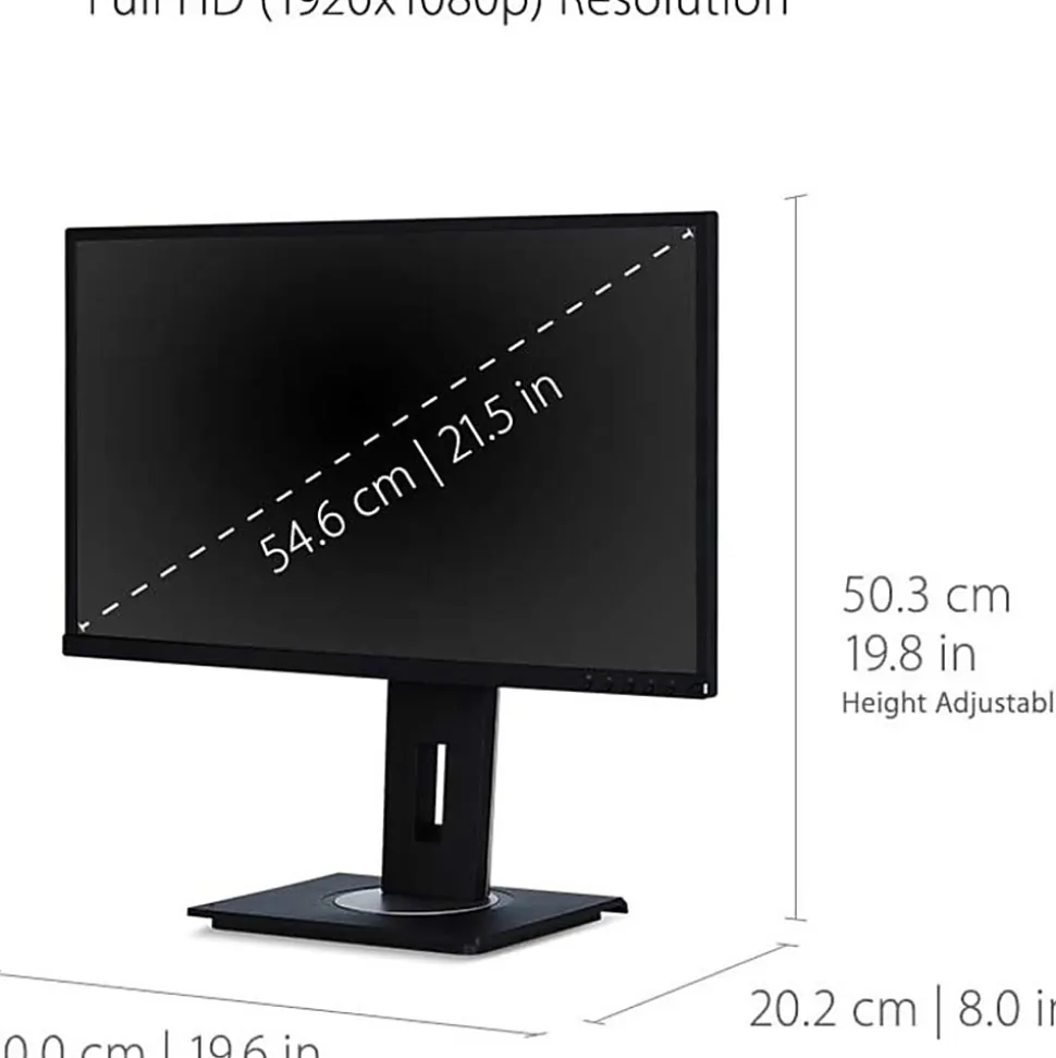 ViewSonic® VG2248 22" FHD LED Ergonomic Monitor