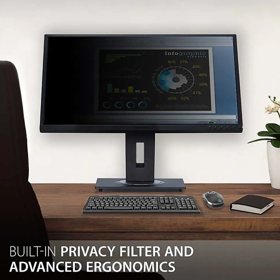 ViewSonic® VG2448-PF 24" 1080p IPS Privacy Monitor
