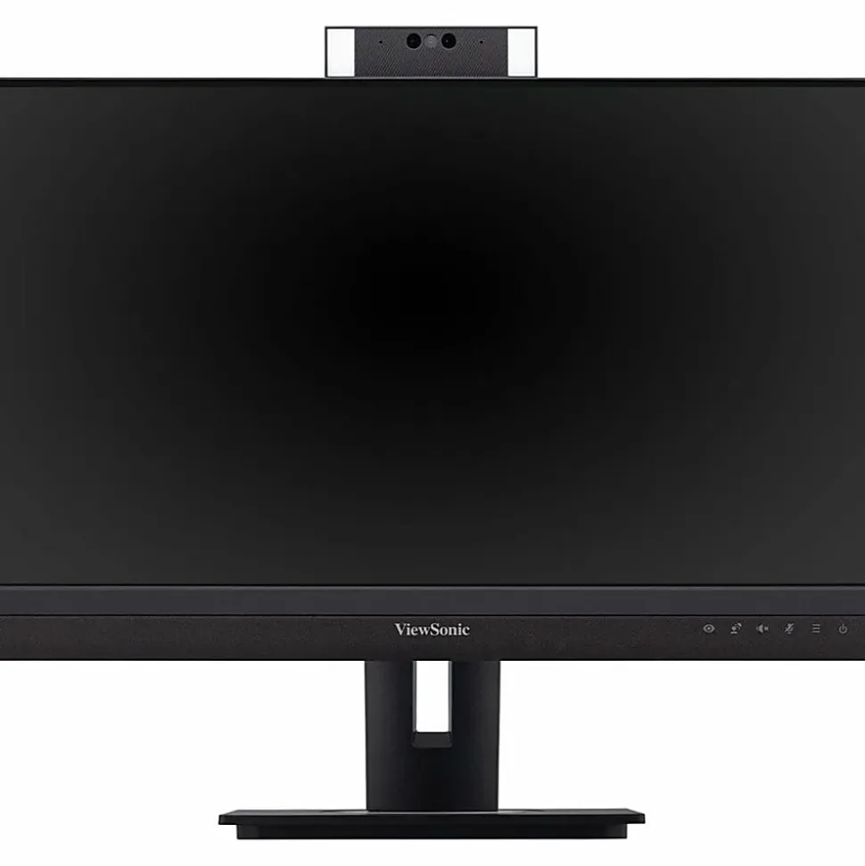 ViewSonic VG2457V 24 Inch 1080p Video Conference Docking Monitor with Windows Hello Compatible IR Webcam, Advanced Ergonomics, and 90W USB C