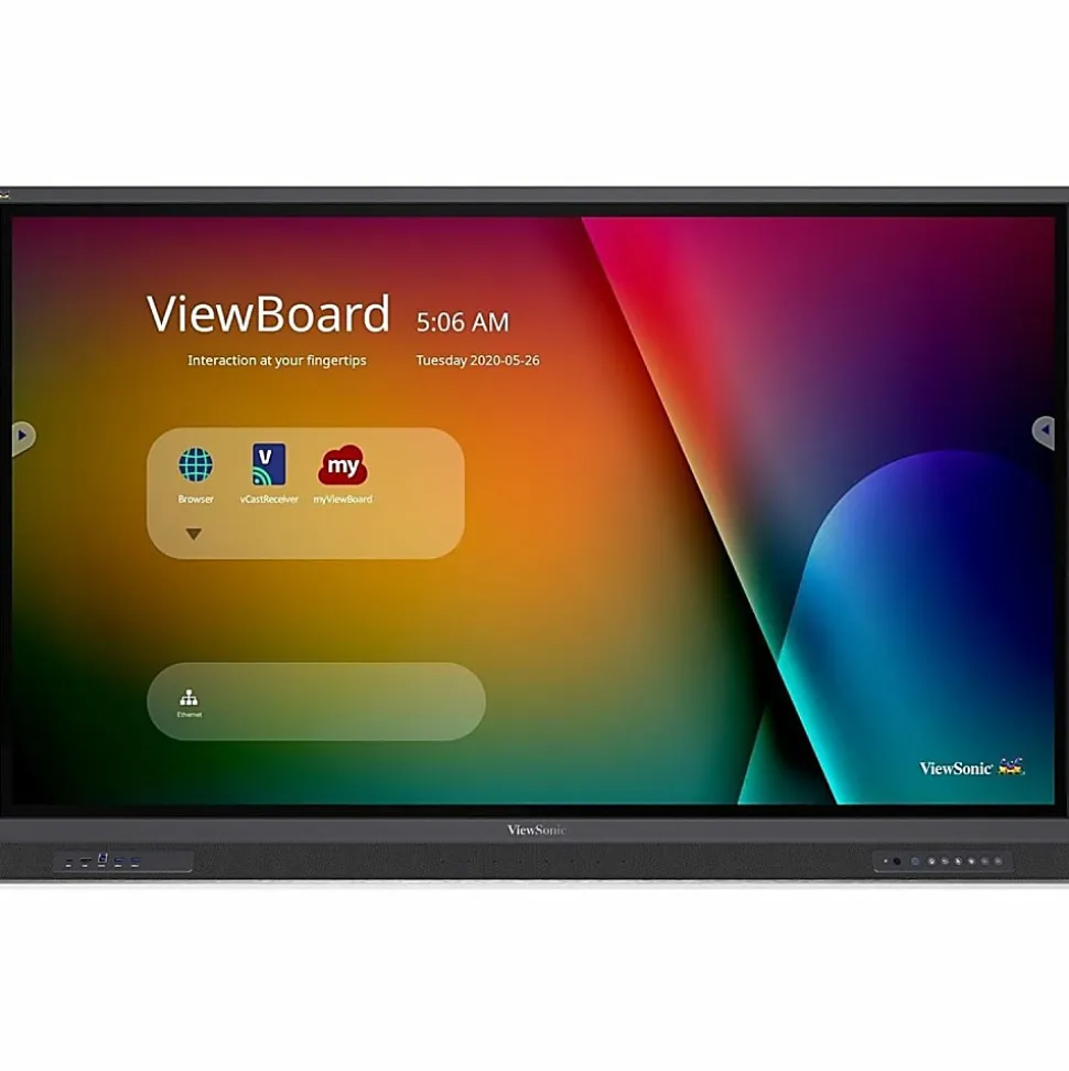ViewSonic ViewBoard IFP6552-1TAA - 4K TAA Compliant Interactive Display with Integrated Software - 400 cd/m2 - IFP65521TAA