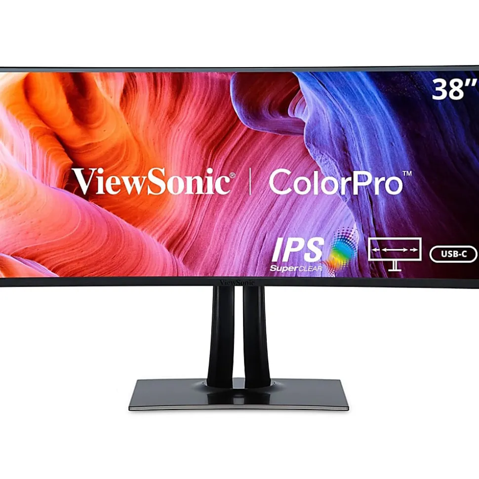 ViewSonic® VP3881A 38" IPS WQHD+ Curved Ultrawide Monitor