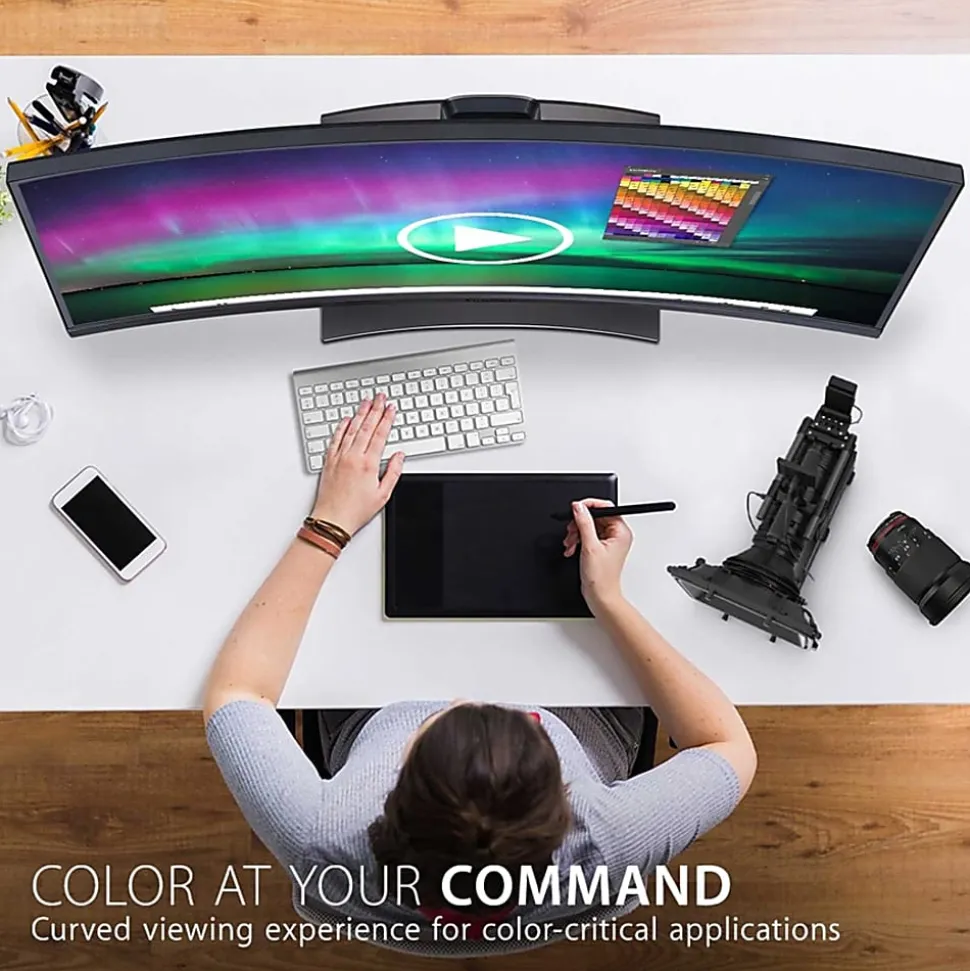 ViewSonic® VP3881A 38" IPS WQHD+ Curved Ultrawide Monitor