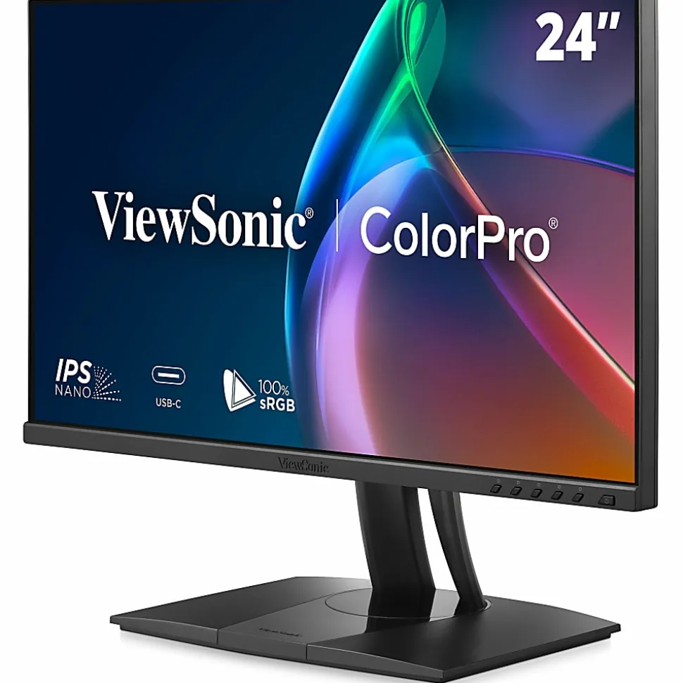 ViewSonic VP2456A 24" 1080p IPS Monitor With Advanced Ergonomics