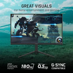 ViewSonic® VX2728J 27" 180hz 0.5ms 1080p IPS Gaming Monitor, FreeSync Premium