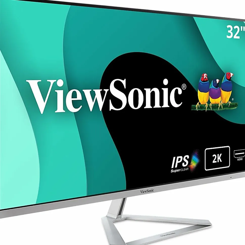 ViewSonic® VX3276-2K-MHD 32" Widescreen IPS HD Monitor