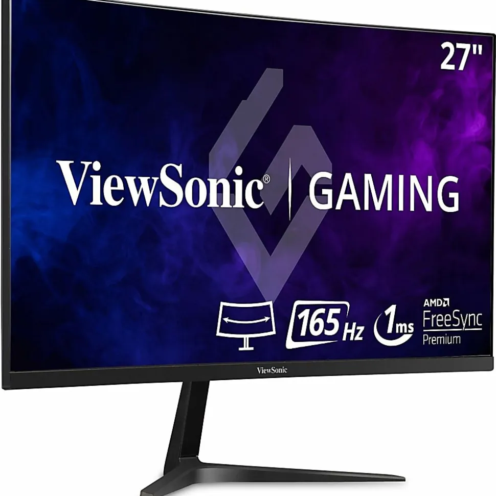 ViewSonic® VX2718-2KPC-MHD 27” QHD LCD 1ms 180Hz Curved Gaming Monitor, FreeSync Premium