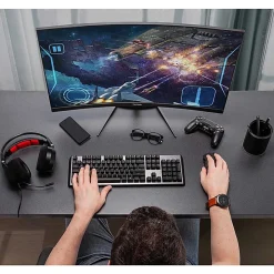 ViewSonic® VX3418-2KPC 34” WQHD LED 1ms 180Hz Gaming Monitor, FreeSync Premium