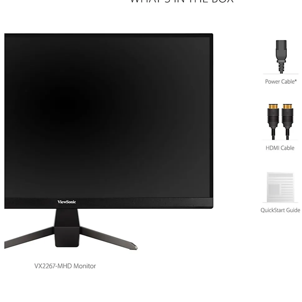 ViewSonic® VX2267-MHD 22" HD Gaming Monitor, FreeSync