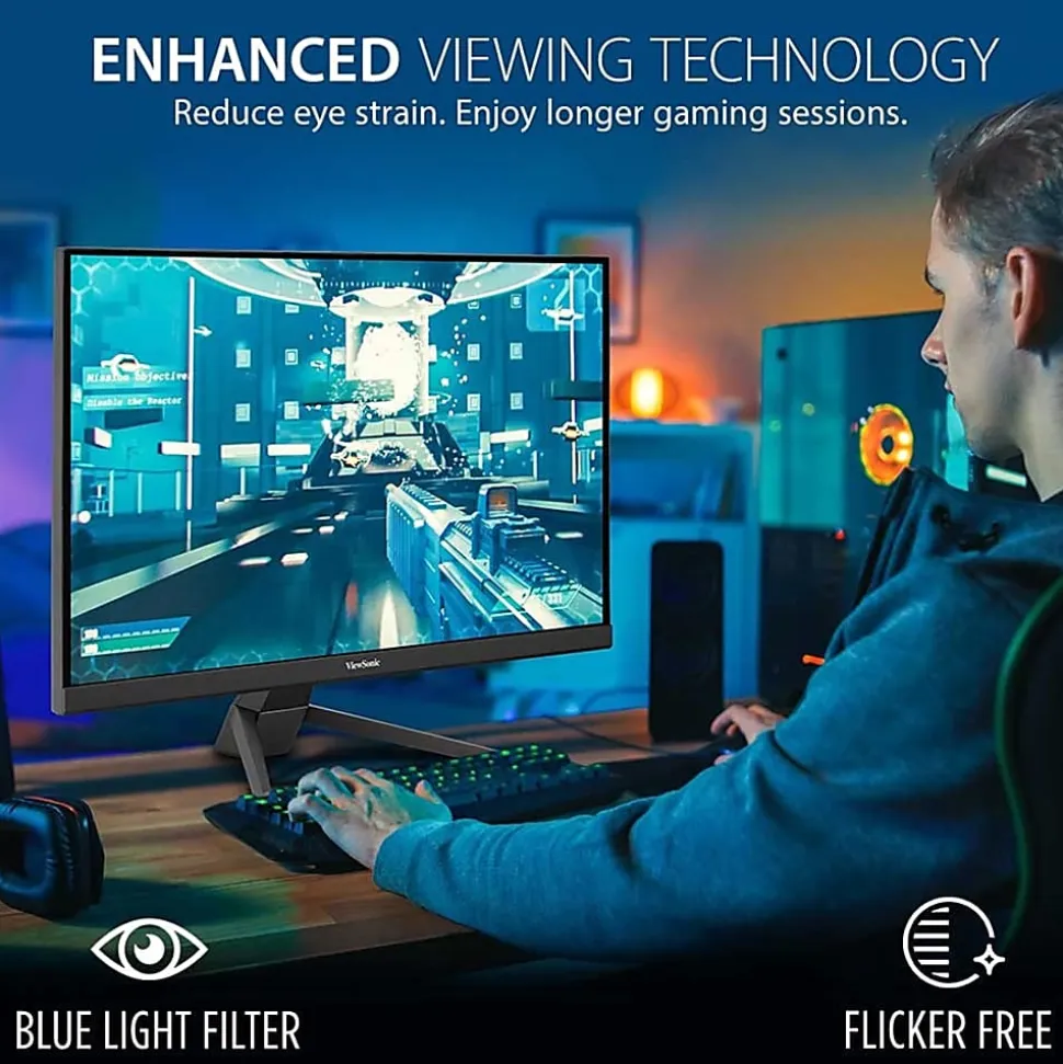 ViewSonic® VX2767-MHD 27" HD Gaming Monitor, FreeSync