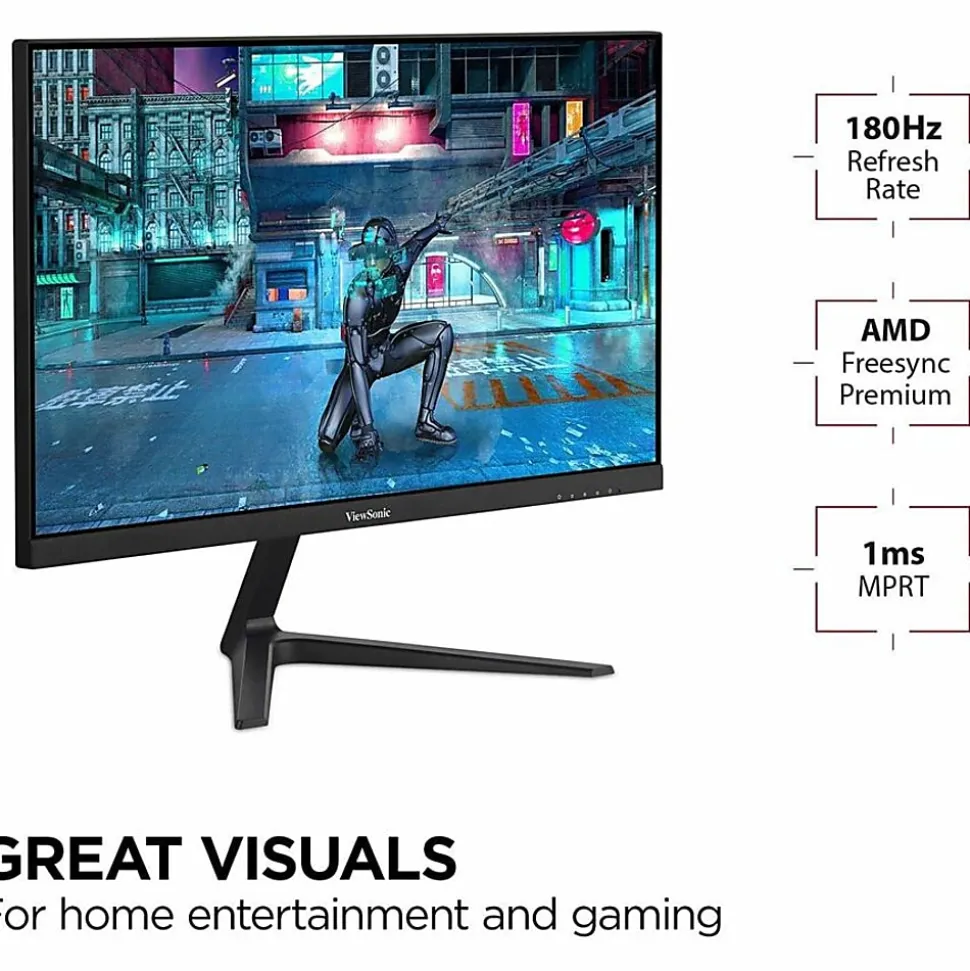 ViewSonic VX2718-P-MHD 27" 1080p 1ms 180Hz Gaming Monitor, FreeSync