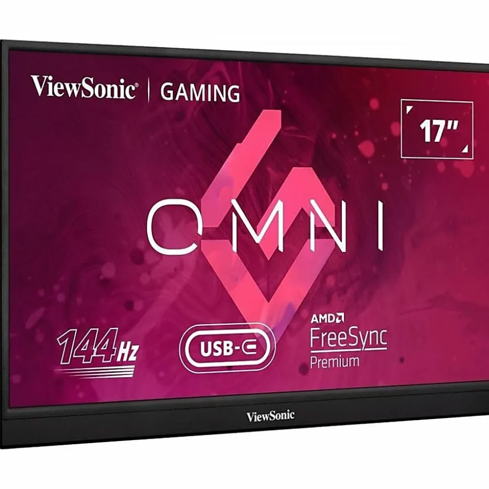 ViewSonic® VX1755 17.2" Portable 1080p 144Hz IPS Gaming Monitor, FreeSync Premium
