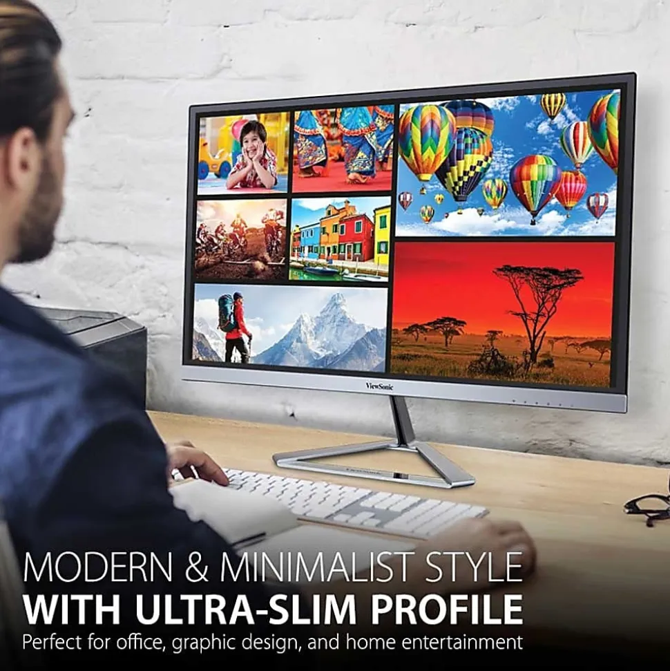 ViewSonic® VX2476-SMHD 23.7" FHD LED LCD Monitor