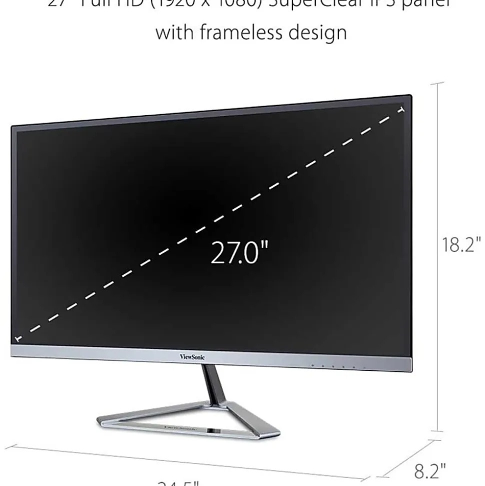 ViewSonic® VX2776-SMHD 27" Widescreen HD LED Monitor