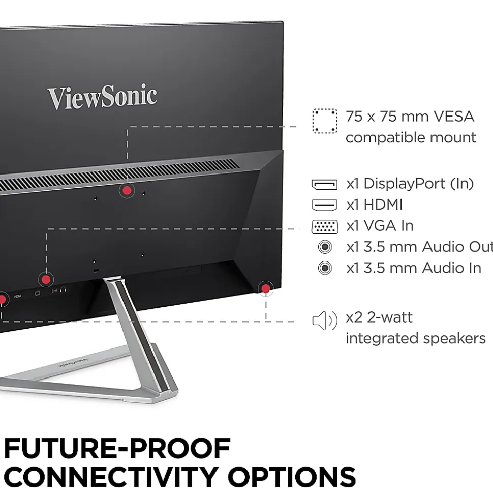 ViewSonic® VX2776-SMHD 27" Widescreen HD LED Monitor