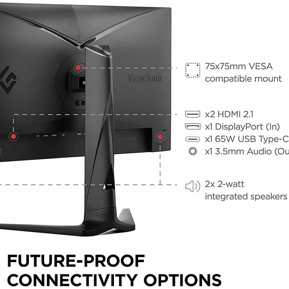 ViewSonic XG275D-4K 27" 4K UHD Gaming Monitor With Switchable Refresh Rate Up to 320Hz, 0.5ms Response Time, AMD FreeSync Premium