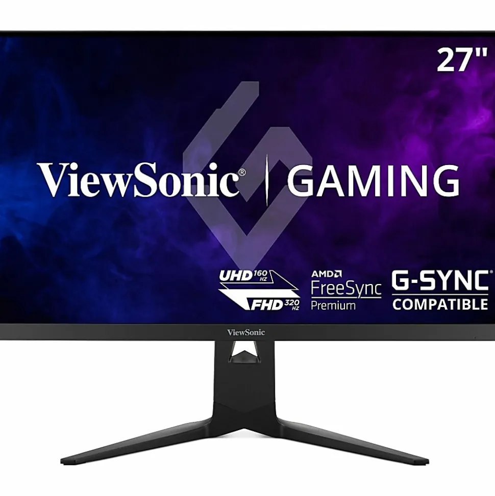 ViewSonic XG275D-4K 27" 4K UHD Gaming Monitor With Switchable Refresh Rate Up to 320Hz, 0.5ms Response Time, AMD FreeSync Premium