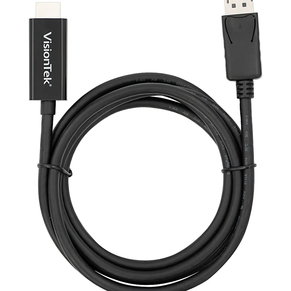 VisionTek DisplayPort to HDMI 2M Active Cable (M/M) - DisplayPort to HDMI Active Cable - 901214