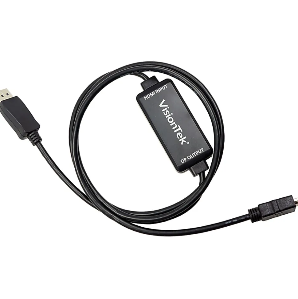 VisionTek HDMI to DisplayPort 1.5M Active Cable (M/M), HDMI to DisplayPort DP 1.5M, 5 Ft