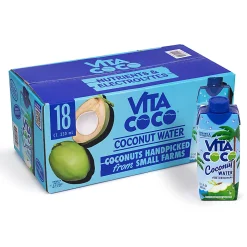 Vita Coco Coconut Water, 11.1 Oz, Pack Of 18 Bottles
