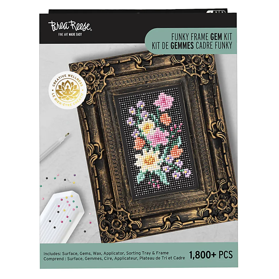 Vivid by Brea Reese® Funky Frame Gem Kit, Flowers
