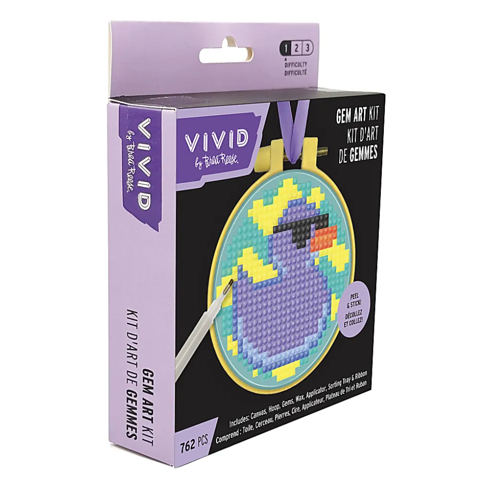 Vivid by Brea Reese® Mini Hoop Gem Art Kit, Rubber Duck, 3-1/2"