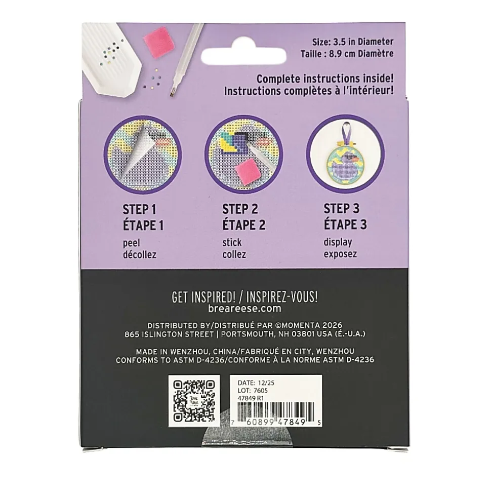 Vivid by Brea Reese® Mini Hoop Gem Art Kit, Rubber Duck, 3-1/2"