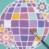 Vivid by Brea Reese® Mini Paint-by-Number Acrylic Kit, Disco Ball