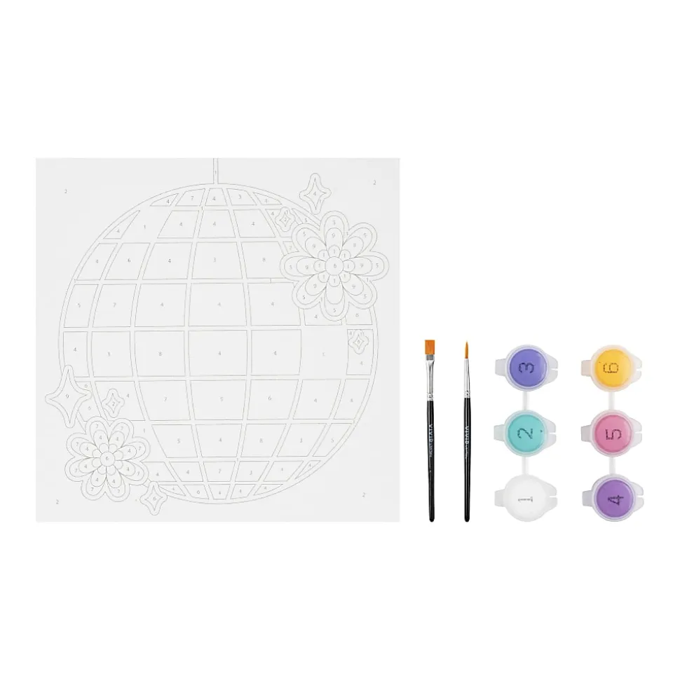 Vivid by Brea Reese® Mini Paint-by-Number Acrylic Kit, Disco Ball