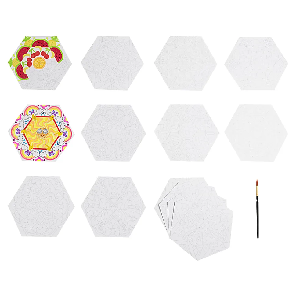 Vivid by Brea Reese® Shaped Mixed Media Paper Pad, 8-1/2" x 9-1/2", Mandala, Pad Of 24 Sheets