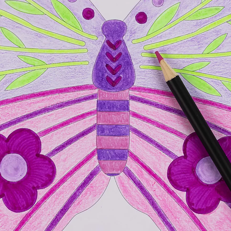 Vivid by Brea Reese® Shaped Mixed Media Paper Pad, 9-3/4" x 7-1/2", Butterfly, Pad Of 24 Sheets