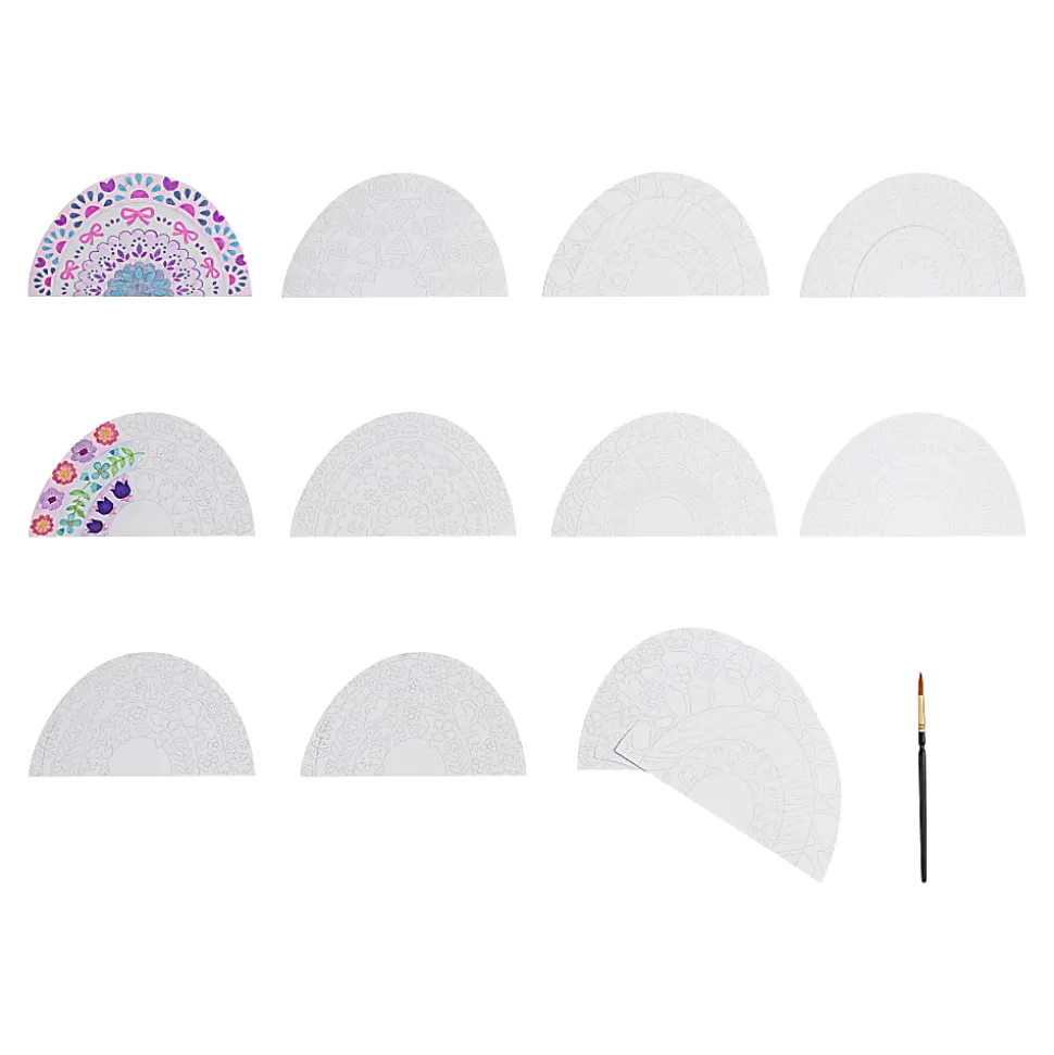 Vivid by Brea Reese® Shaped Mixed Media Paper Pad, 10-1/2" x 7-1/2", Rainbow, Pad Of 24 Sheets