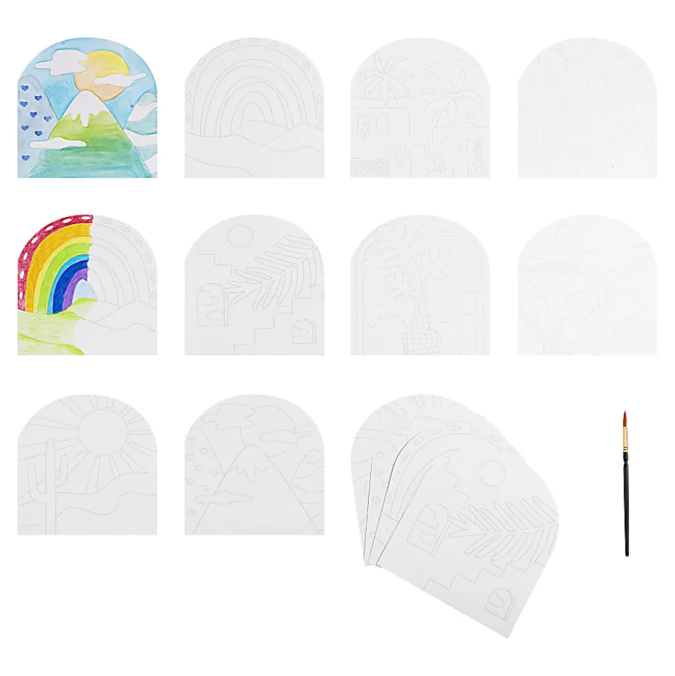 Vivid by Brea Reese® Shaped Mixed Media Paper Pad, 7-1/2" x 9-3/4", Boho, Pad Of 24 Sheets