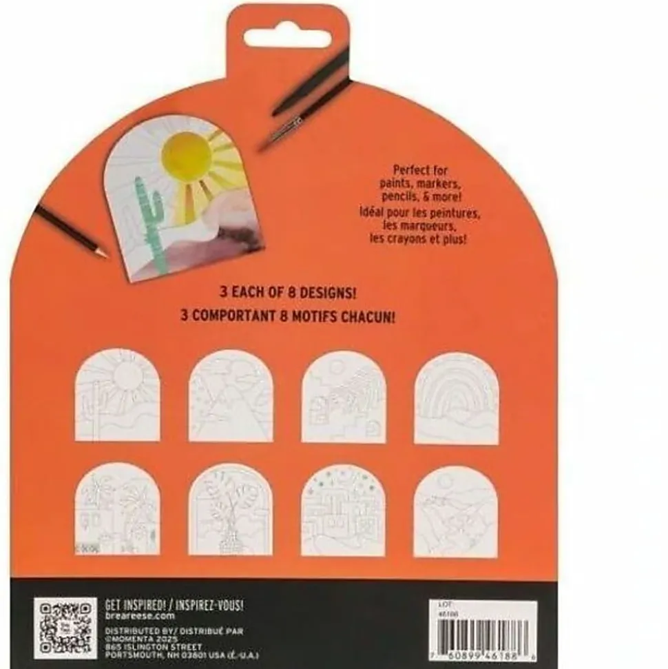 Vivid by Brea Reese® Shaped Mixed Media Paper Pad, 7-1/2" x 9-3/4", Boho, Pad Of 24 Sheets