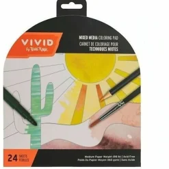 Vivid by Brea Reese® Shaped Mixed Media Paper Pad, 7-1/2