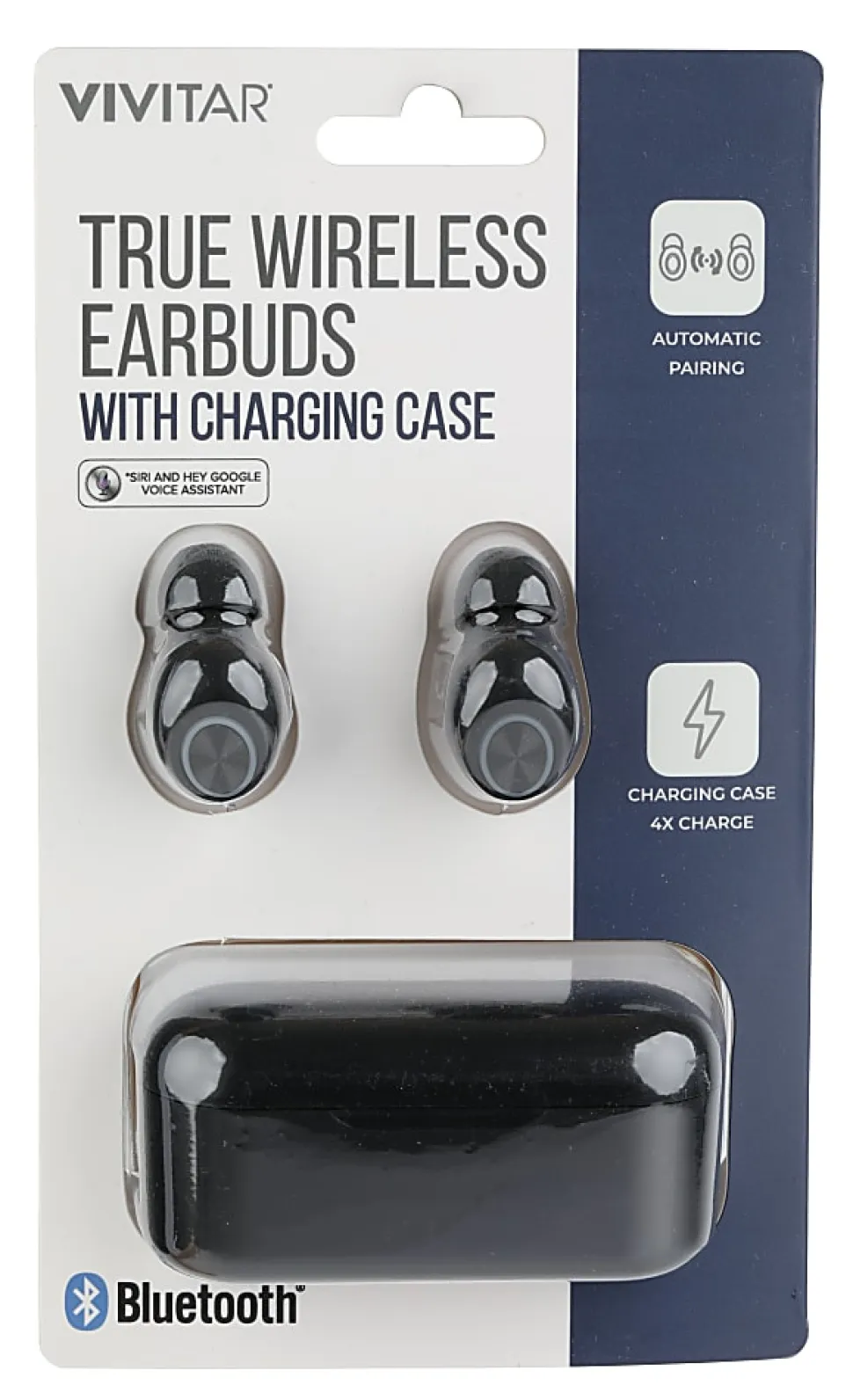 Vivitar True Wireless Bluetooth® Earbuds, Black