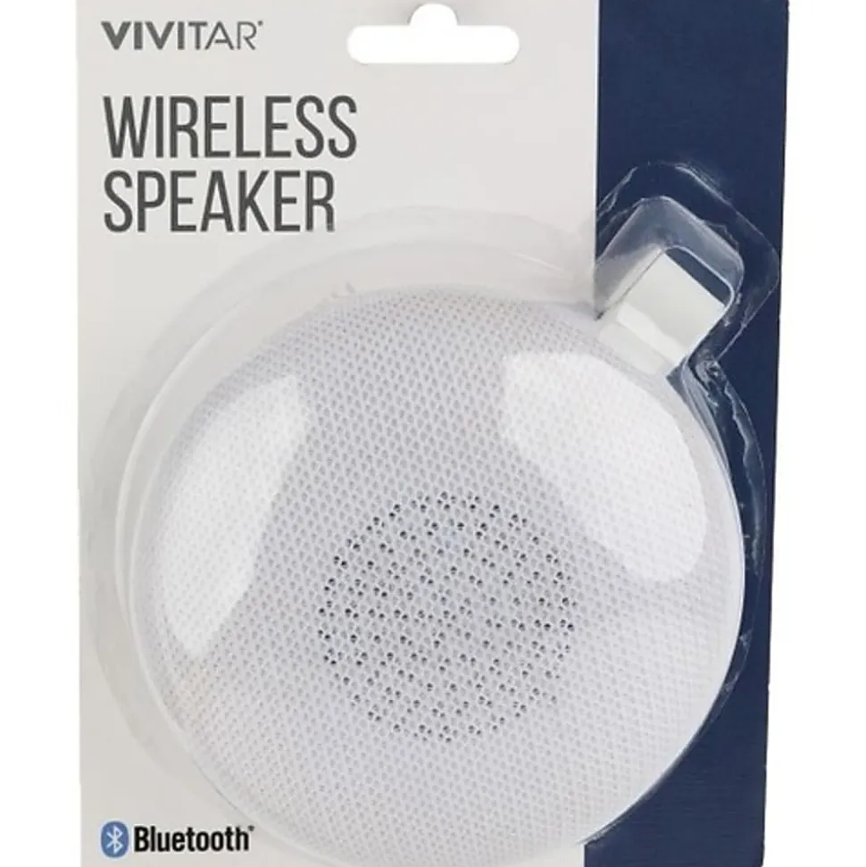 Vivitar Wireless Bluetooth® Speaker, White, NIL8004-WHT-STK-24