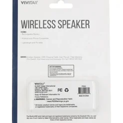 Vivitar Wireless Bluetooth® Speaker, White, NIL8004-WHT-STK-24