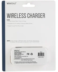 Vivitar Wireless Charger Pad, White, NIL7001-NOC-STK-24